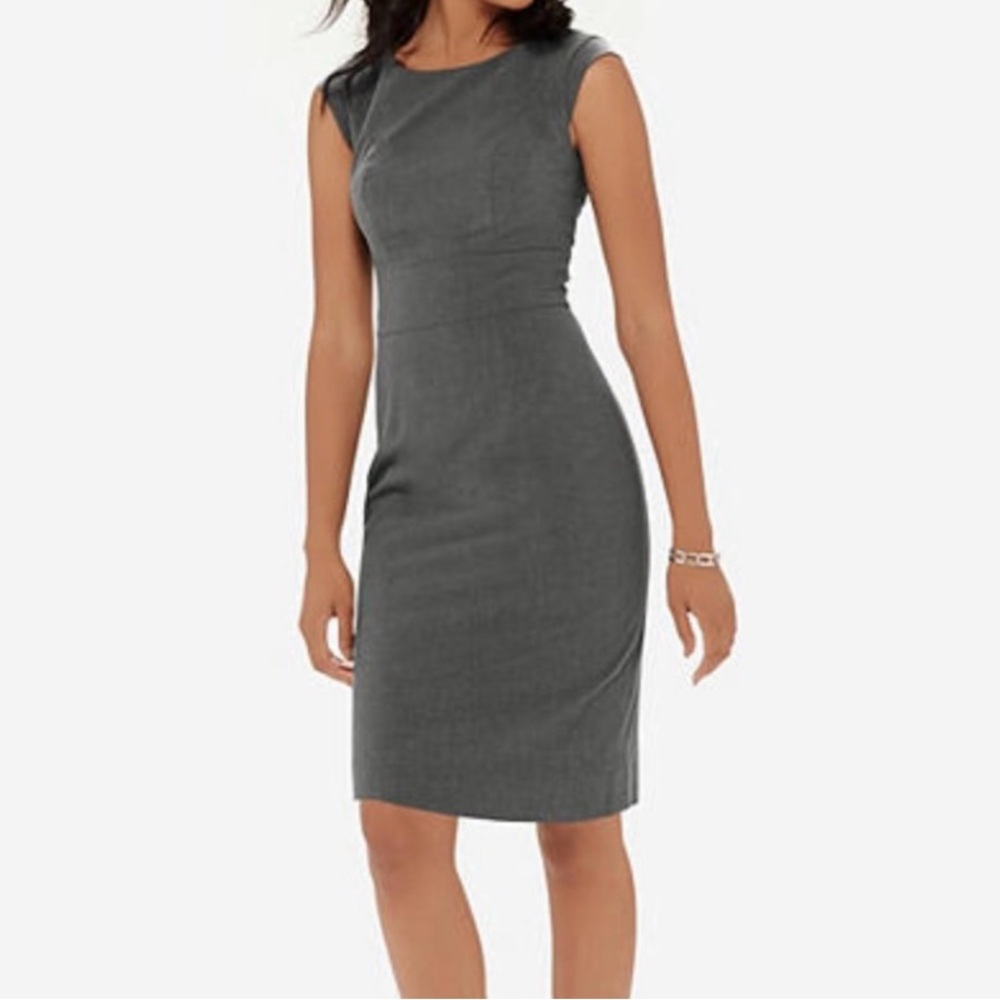 The Limited size 2 Elegant Gray Sleeveless Dress